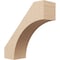 Ekena Millwork 5-inch W x 16-inch D x 16-inch H Westlake Rough Cedar Woodgrain TimberThane Knee Brace, Primed BRCUR05X16X16WTLRCPR - alternate 1